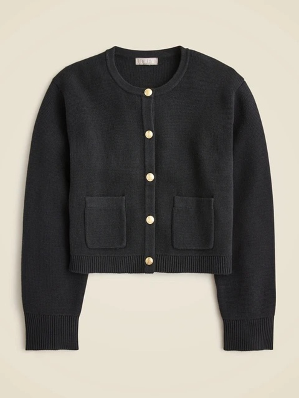 J. Crew New relaxed Emilie sweater lady jacket in black